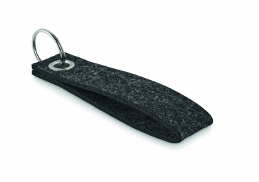 Logo trade promotional merchandise picture of: RPET felt key ring Hämeenlinna