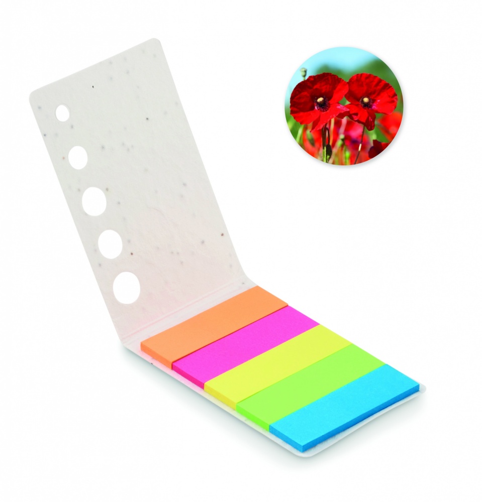 Logotrade promotional giveaway image of: Seed paper page markers pad