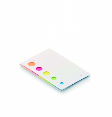 Logo trade advertising product photo of: Seed paper page markers pad