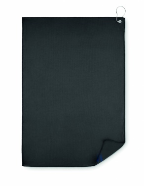 Logo trade promotional giveaways image of: RPET golf towel with hook clip