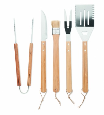 Logo trade advertising products picture of: 5 Barbecue tools in pouch