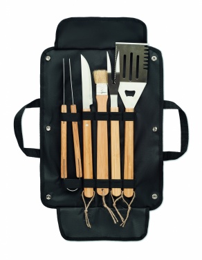 Logo trade business gifts image of: 5 Barbecue tools in pouch