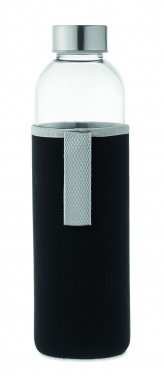 Logo trade promotional giveaways image of: Glass bottle in pouch 750ml