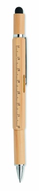 Logotrade promotional merchandise picture of: Spirit level pen in bamboo