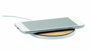 Logotrade promotional product image of: Bamboo wireless charger 10W