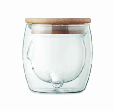 Logo trade promotional items image of: Double wall borosilicate mug