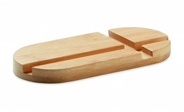 Logotrade promotional item picture of: Bamboo tablet/smartphone stand
