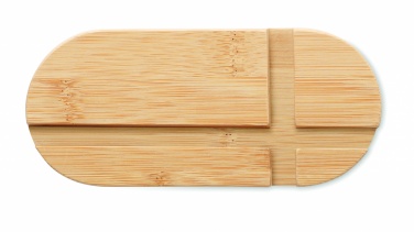 Logotrade promotional merchandise image of: Bamboo tablet/smartphone stand