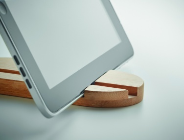 Logo trade promotional gifts picture of: Bamboo tablet/smartphone stand