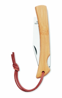 Logotrade advertising product image of: Foldable knife in bamboo