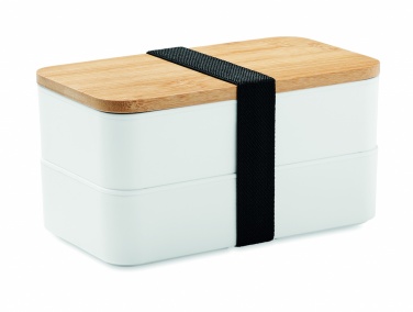 Logo trade promotional giveaways picture of: Lunch box in PP and bamboo lid