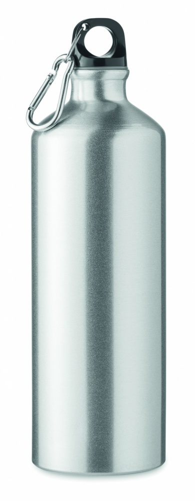 Logotrade corporate gift picture of: 1000 ml single-walled aluminum water bottle with a carabiner