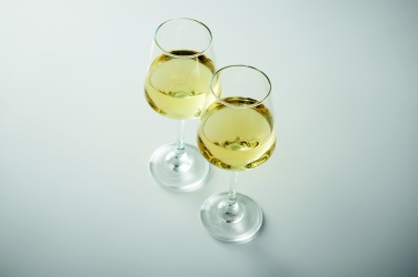 Logo trade promotional merchandise image of: Set of 2 wine glasses