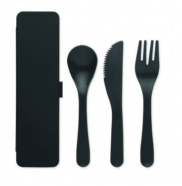 Logotrade business gift image of: Cutlery set recycled PP