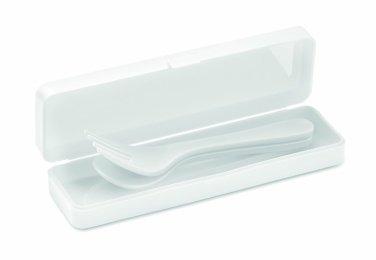 Logo trade promotional giveaway photo of: Cutlery set recycled PP