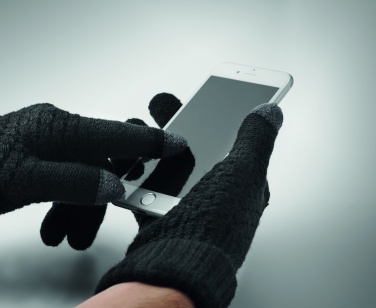 Logo trade promotional gifts picture of: Rpet tactile gloves