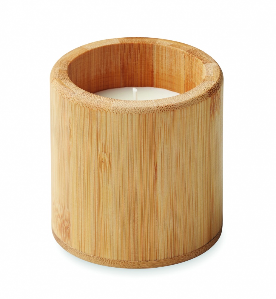 Logo trade promotional merchandise picture of: Plant based wax candle 160 gr