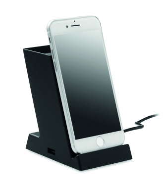 Logo trade corporate gift photo of: Wireless charger ABS 15W