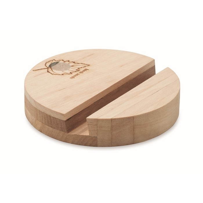Logotrade promotional giveaways photo of: Birch Wood phone stand