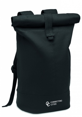 Logo trade promotional gift photo of: Rolltop washed canvas backpack