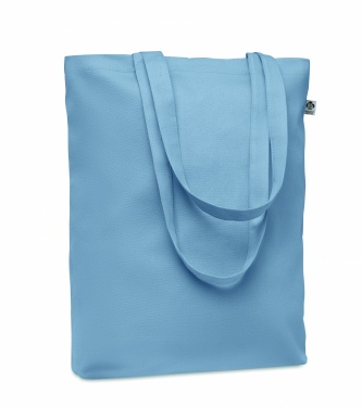 Logo trade promotional giveaways picture of: Canvas shopping bag 270 gr/m²
