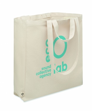 Logo trade corporate gifts image of: Recycled cotton shopping bag