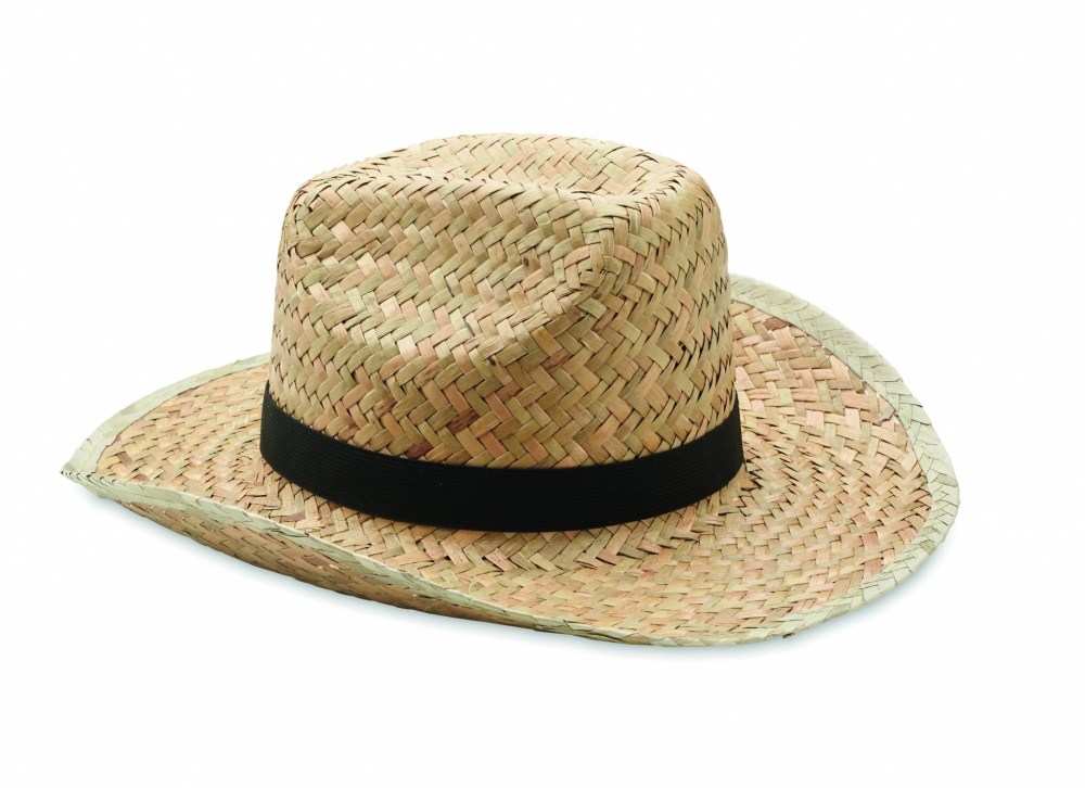 Logo trade promotional items image of: Natural straw cowboy hat
