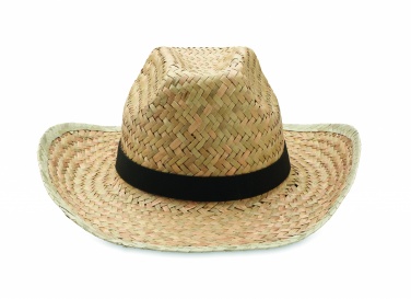 Logo trade business gifts image of: Natural straw cowboy hat