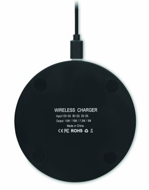 Logotrade promotional products photo of: Glass wireless 10W charger