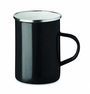 Logo trade promotional items picture of: Metal mug with enamel layer