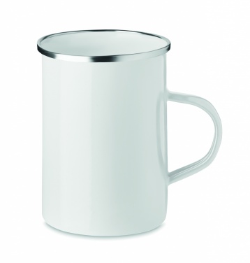 Logo trade business gift photo of: Metal mug with enamel layer