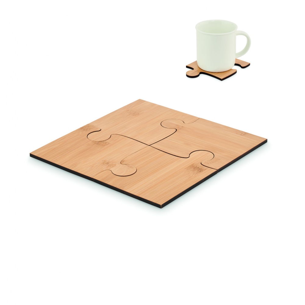 Logotrade corporate gifts photo of: Set of 4 puzzle coasters