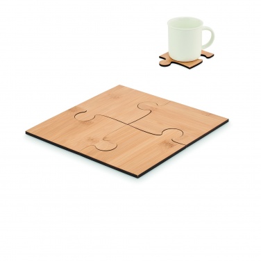 Logo trade promotional merchandise image of: Set of 4 puzzle coasters
