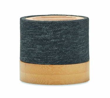 Logo trade business gift photo of: Bamboo RPET wireless speaker