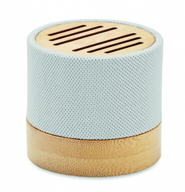 Logotrade promotional merchandise photo of: Bamboo RPET wireless speaker