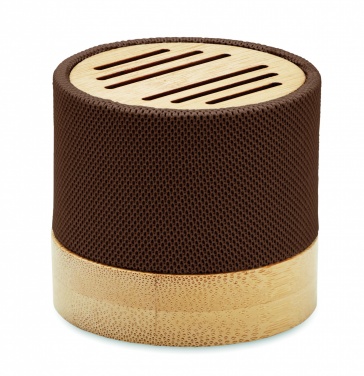 Logo trade promotional product photo of: Bamboo RPET wireless speaker