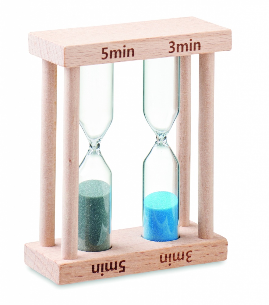 Logotrade promotional items photo of: Set of 2 wooden sand timers