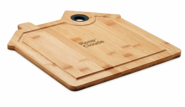 Logo trade promotional giveaway photo of: Bamboo house cutting board