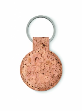 Logotrade corporate gifts photo of: Round cork key ring Mikkeli