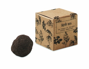 Logo trade promotional products image of: Herb seed bomb in carton box