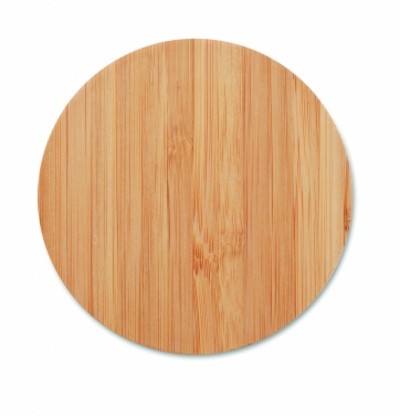 Logotrade promotional merchandise image of: Bamboo wireless charger 15W