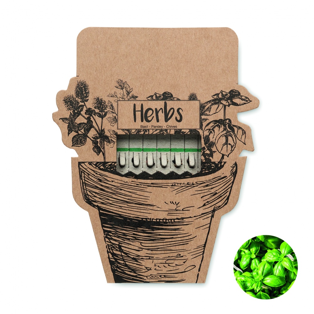 Logo trade promotional giveaway photo of: Herb seeds sticks