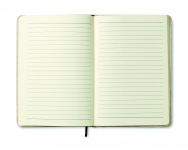 Logo trade promotional giveaway photo of: A6 canvas notebook lined
