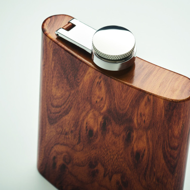 Logotrade promotional merchandise photo of: Slim hip flask 190 ml