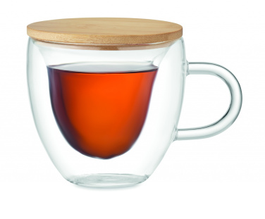 Logotrade promotional item picture of: Double wall borosilicate glass