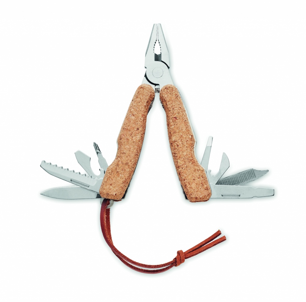 Logo trade advertising products picture of: Multi tool pocket knife cork