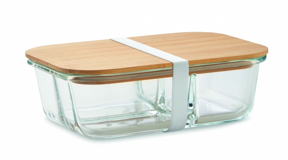 Logotrade promotional product image of: Glass lunch box with bamboo lid