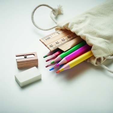 Logotrade promotional merchandise photo of: Kids drawing set in drawstring