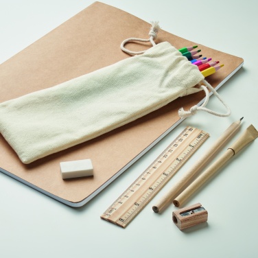 Logo trade promotional merchandise image of: Kids drawing set in drawstring