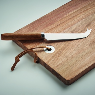 Logo trade promotional gifts image of: Acacia wood cheese board set Hannover